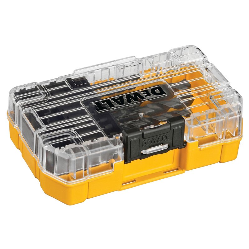 DEWALT Drill Bit Set, 3-Flats Shank,14-Piece, 135 Degree Split Point, for Plastic, Wood and Metal (DWA1184)