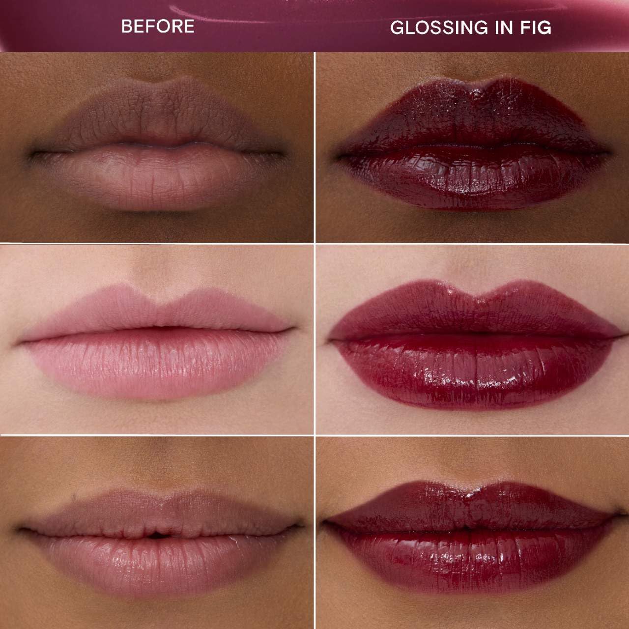 Lassi Lips Staining Lip Oil - Long-Lasting Moisturizing Tint | Fig Deep Mauve Plum - 0.14 oz