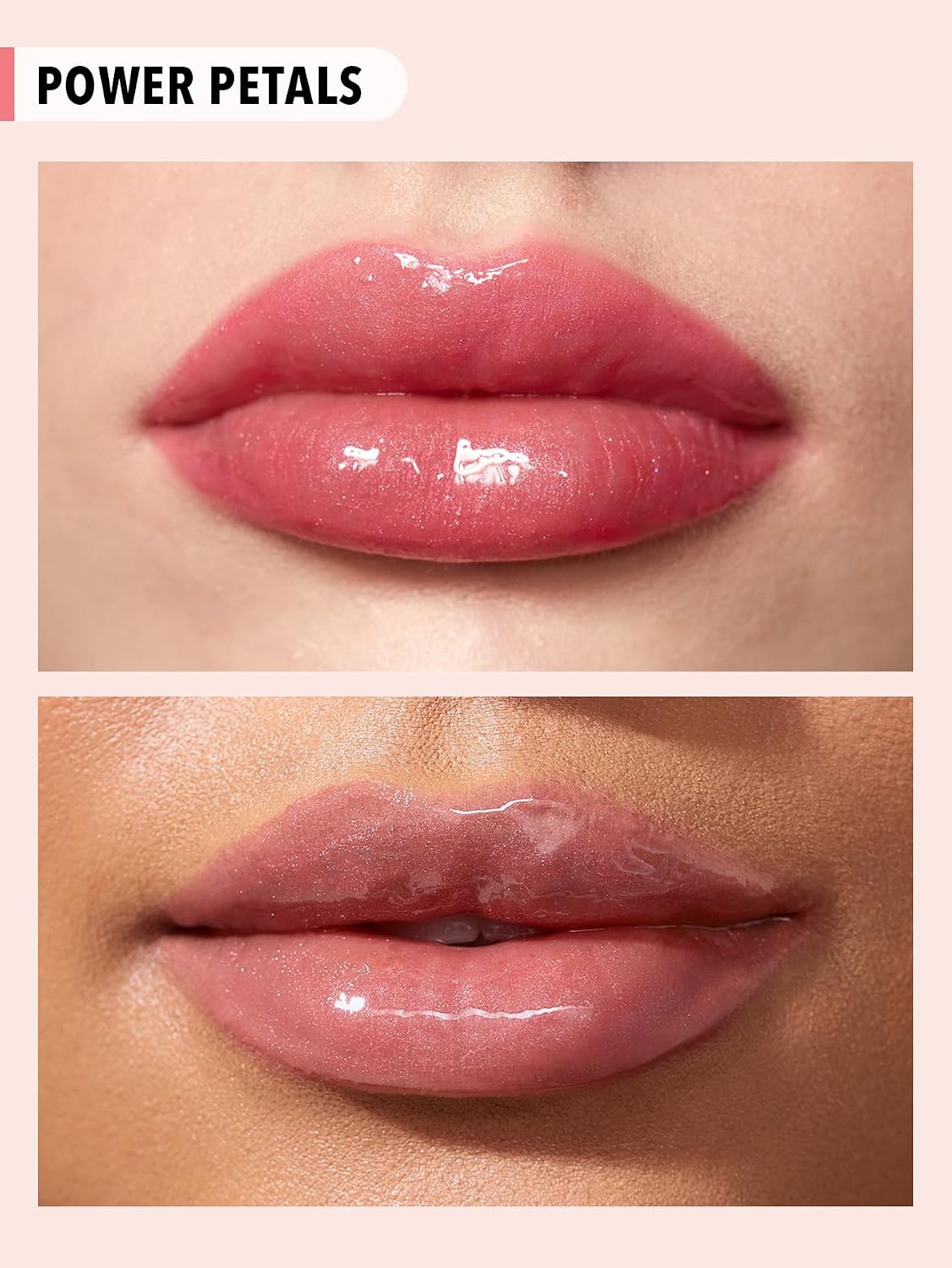 Power Bouquet Lip Gloss - Tinted Moisturizing Plumping Lip Oil with Camellia Extract | Non-Sticky, Shiny Finish