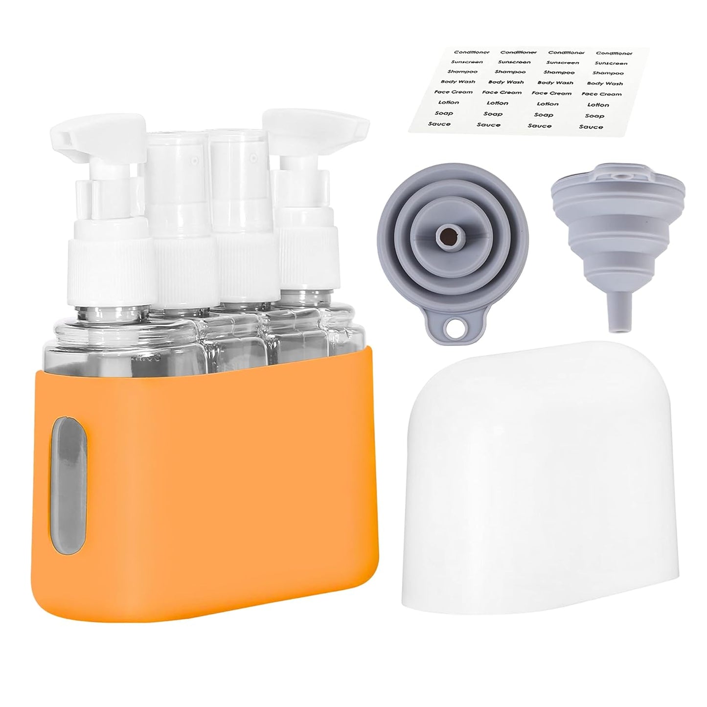 Travel Bottles - Leak Proof Toiletry Containers | TSA Approved Kits with Labels