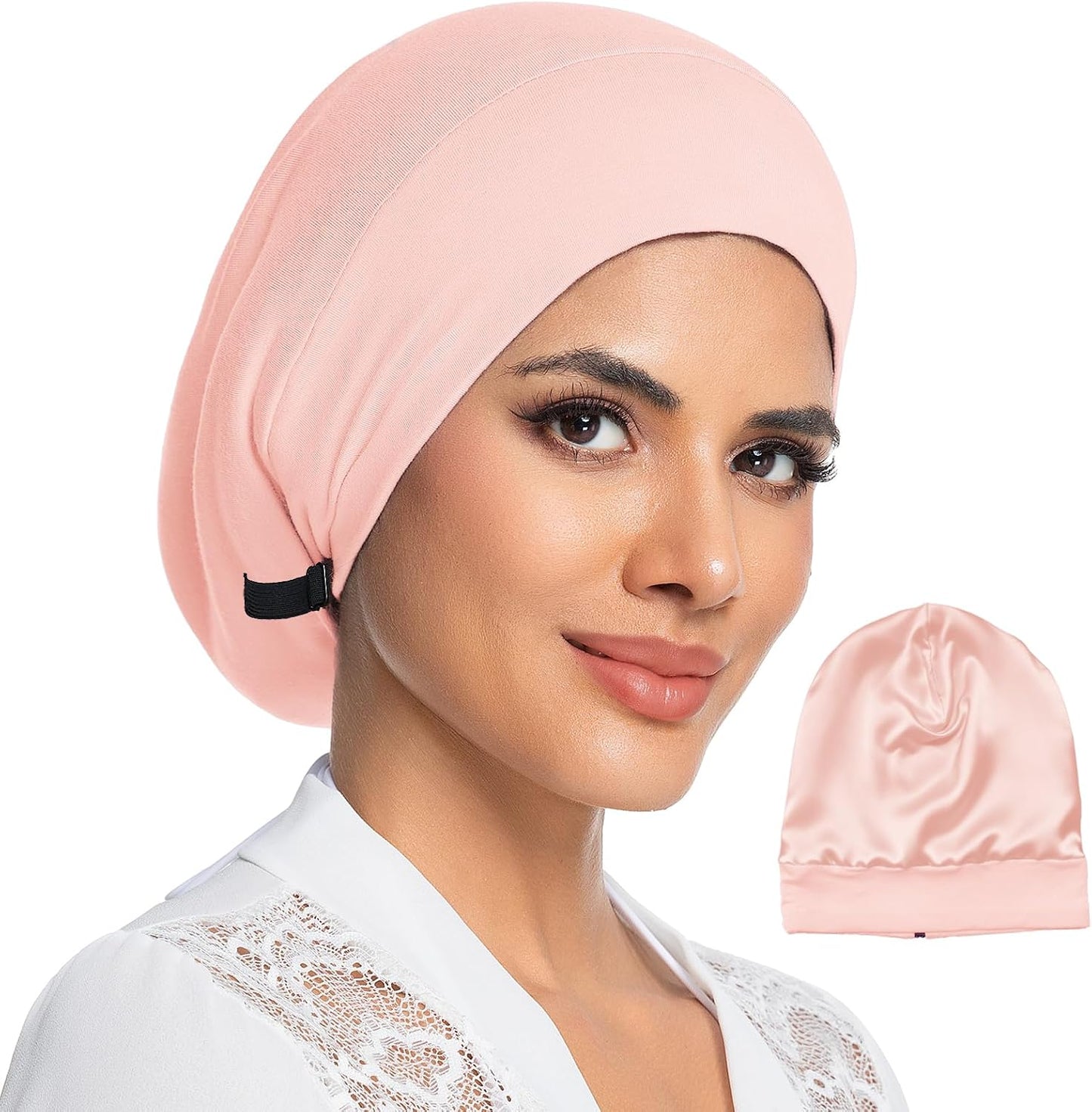 Mulberry Silk Lined Bonnet for Women - Adjustable Anti-Frizz Hair Wrap | Perfect for Braids & Natural Hair