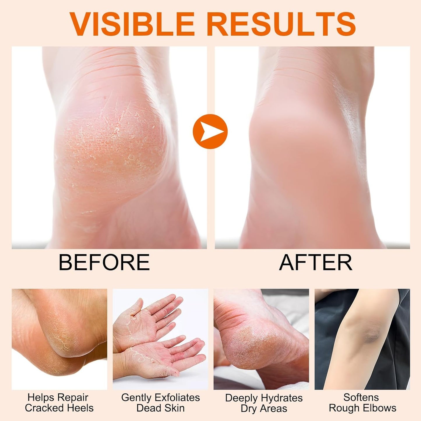 Manuka Honey Moisturizing Stick - Nourishing Foot & Hand Cream for Dry Cracked Skin | Portable 40g/1.41oz with Shea Butter & Aloe Vera