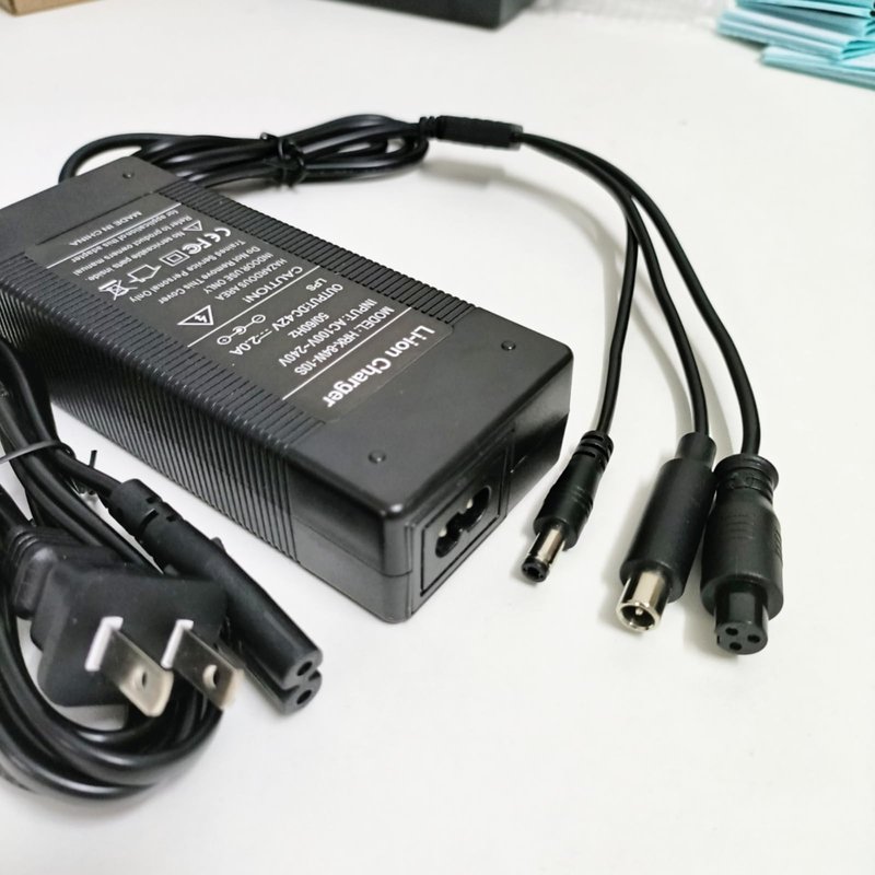 HERISKEER 42V 2A/ 1.5A 3-in-1 Charger for 36V Electric Phantomgogo A9 A8 (NOT for A10), VOLPAM SP06 SP03, Aovo pro/Aovopro Sisigad Swagtron GOTRAX Hiboy for Hover-1 Segway Ninebot (Fit 36V ONLY)