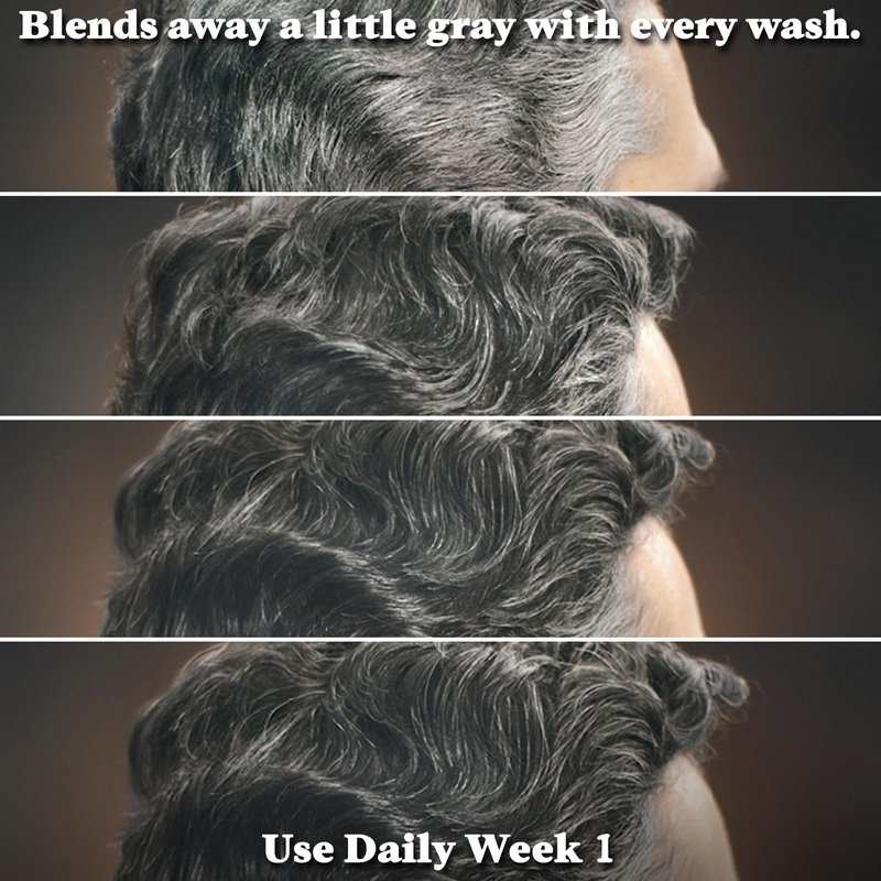 Just for Men Control GX Grey Reducing Beard Wash Shampoo with Keratin, Gradually Colors Mustache and Beard, Leaves Facial Hair Thicker Softer and Fuller, 4 Fl Oz - Pack of 1 (Packaging May Vary)