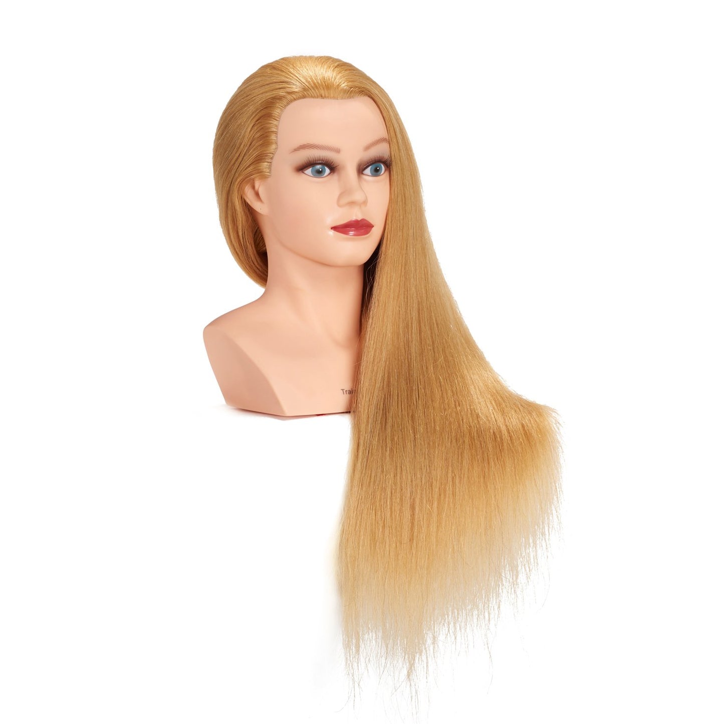 Traininghead 28-30" 100% Human Hair Mannequin Head Hairdressing Training Practice Head Hair Styling Cosmetology Manikin Doll Head With Clamp Stand