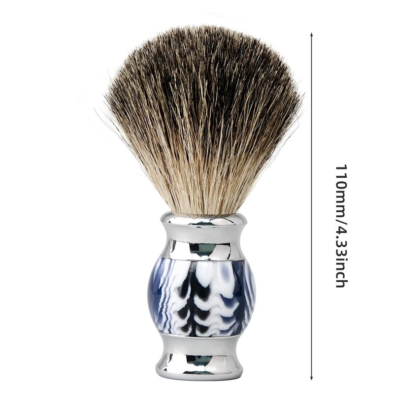 Grandslam Deluxe Shaving Kit for Men, 4 in 1 Shaving Set Includes 6 Blade Razor, Shaving Brush, Stainless Steel Shaving Bowl and Razor & Brush Holder, 1 Razor Handle and 5 Cartridges
