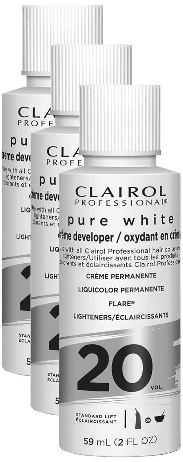 Clairol Professional Pure White 20 Volume Hair Developer - Lightening & Gray Coverage Solution
