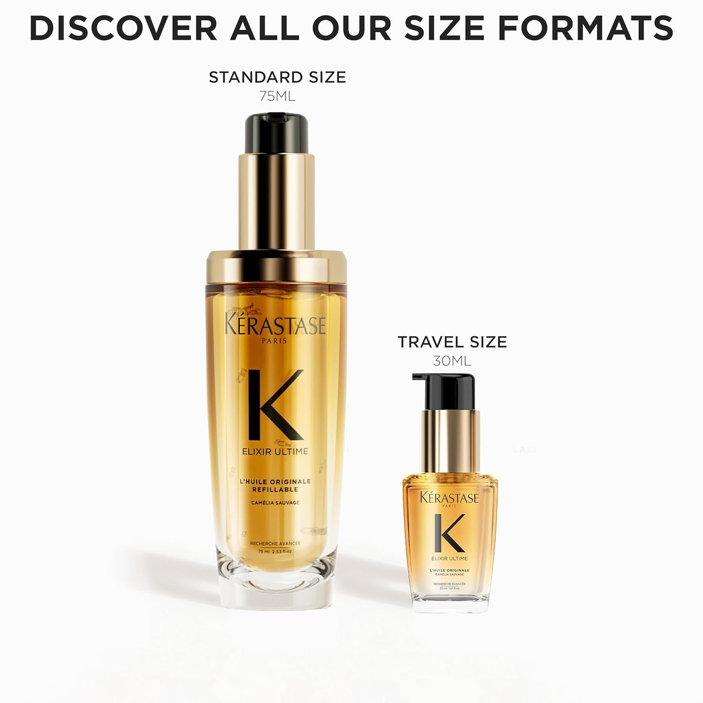 Kerastase Elixir Ultime Hair Oil - Hydrating Frizz Control & Shine Enhancer | Nourishing Wild Camellia Extract