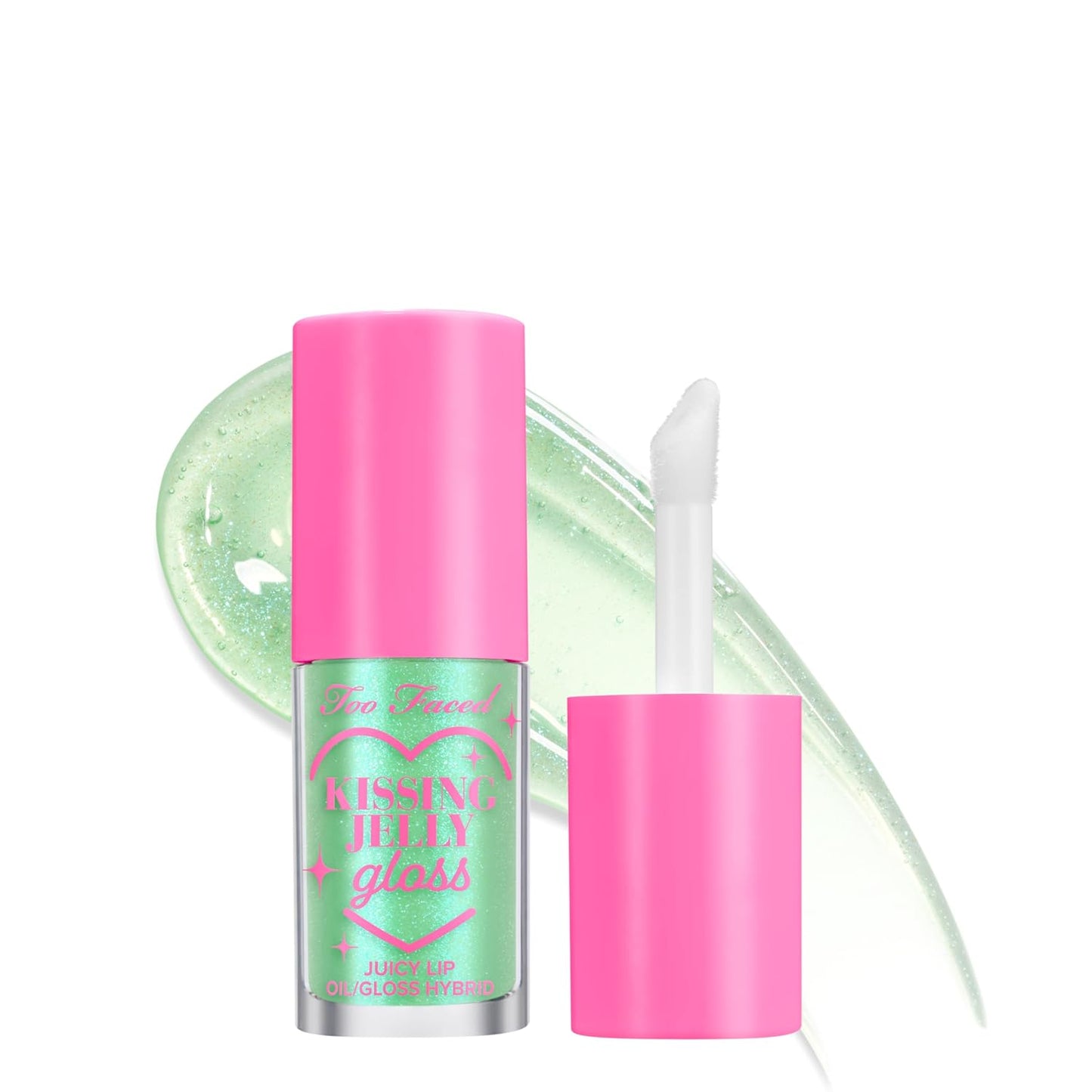 Too Faced Kissing Jelly Lip Oil Gloss - Hydrating Lip Oil & Gloss Hybrid for Moisture & Shine