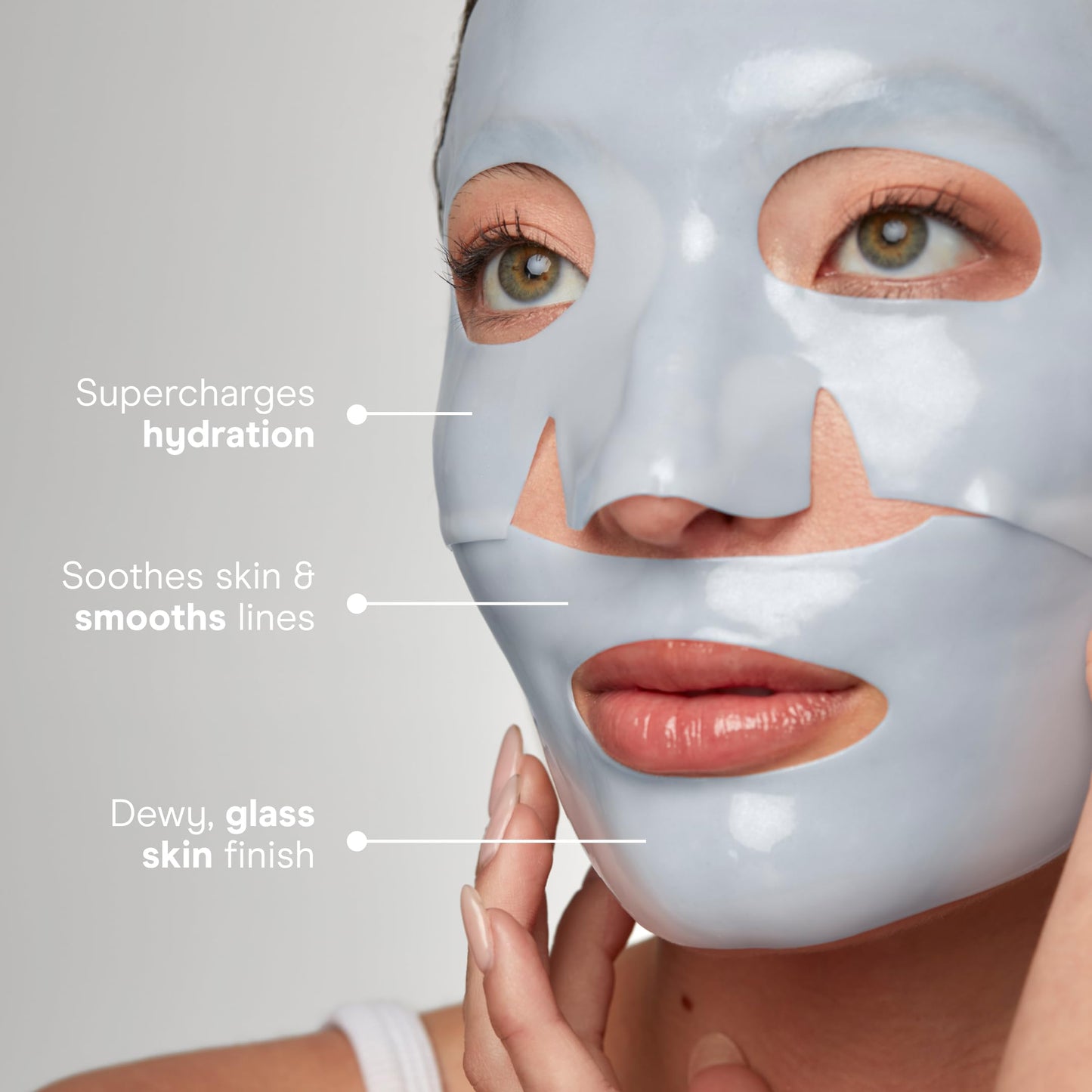 NuFACE Ultimate Glow Skincare Kit - Limited Edition Set with Hydrogel Power Mask, Under Eye Patches, Prep-N-Glow Facial Wipes & Luxe Bag - Hydrating Skincare to Prep for Microcurrent (4ct)