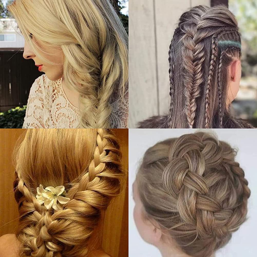 AKOAK 2 Pieces of Hair Braiding, DIY French Hair Braiding, Homemade Sponge Hair Styling Tool, Easy and Fast, Designed for Ladies/Girls