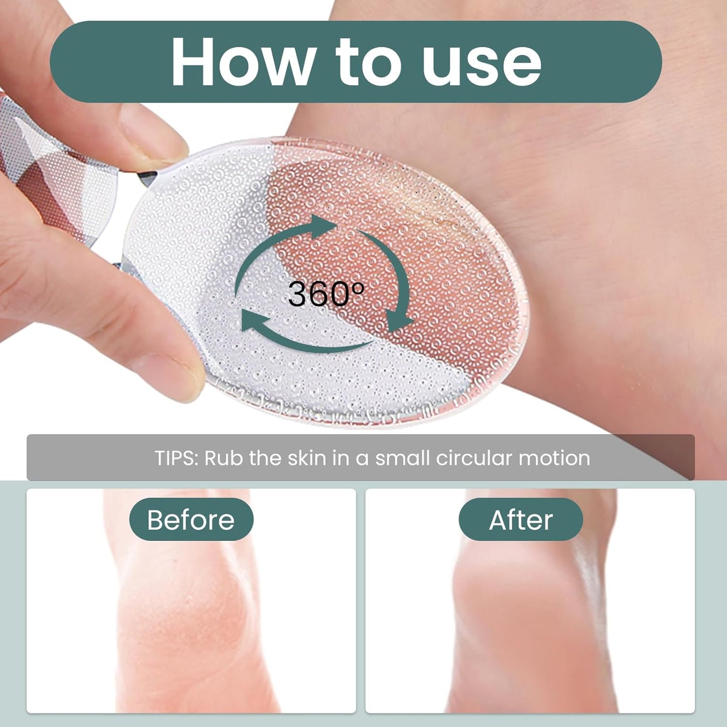 Glass Foot File - 8-Shaped Callus Remover with Rough & Smooth Sides | Professional Pedicure Tool for Men & Women