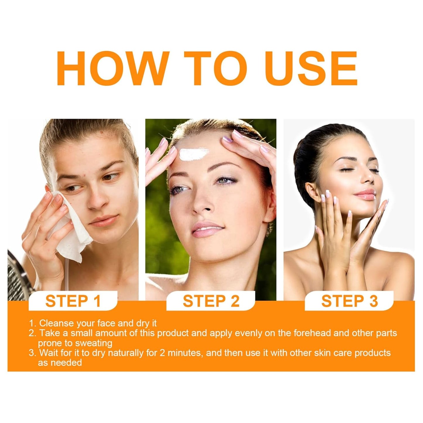 Face Antiperspirant - Sweat Blocker Lotion for Face, Body & Scalp | Control Excessive Sweating (2PCS)