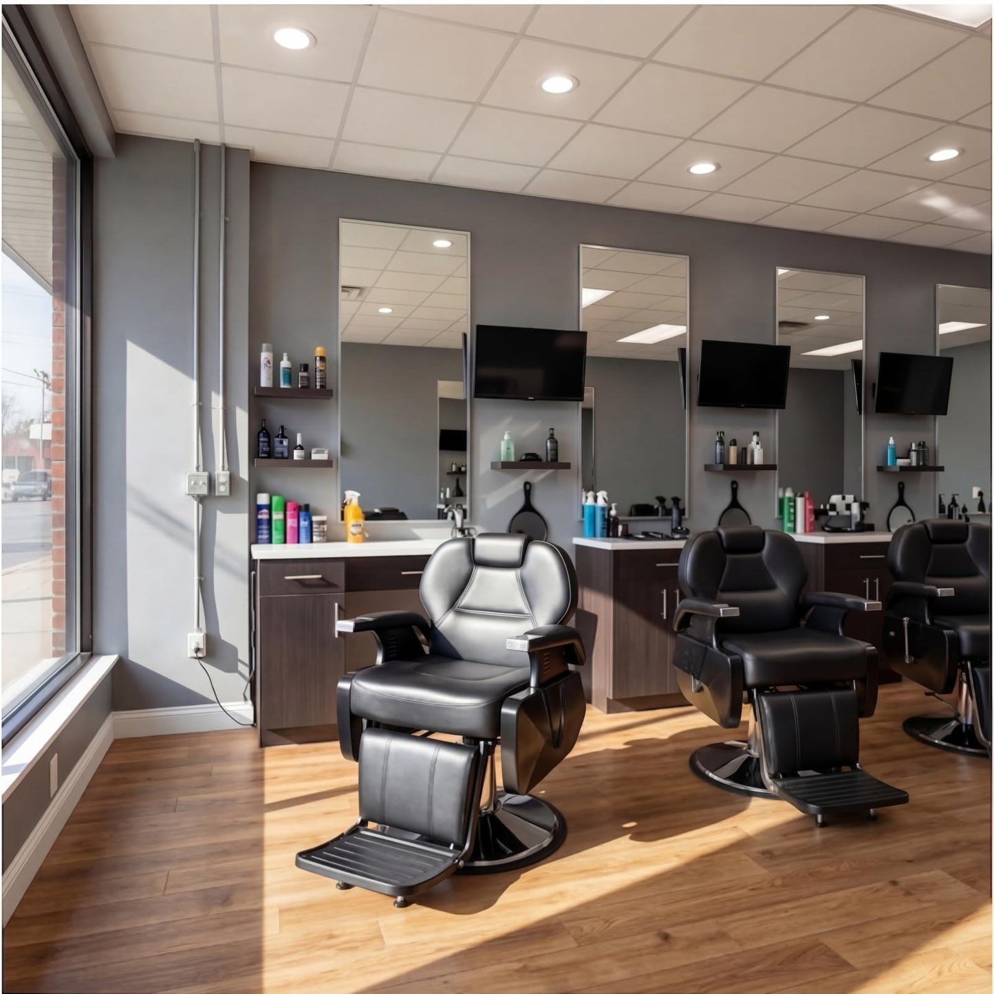 Artist hand Professional Barber Chair, All Purpose Reclining Salon Chair