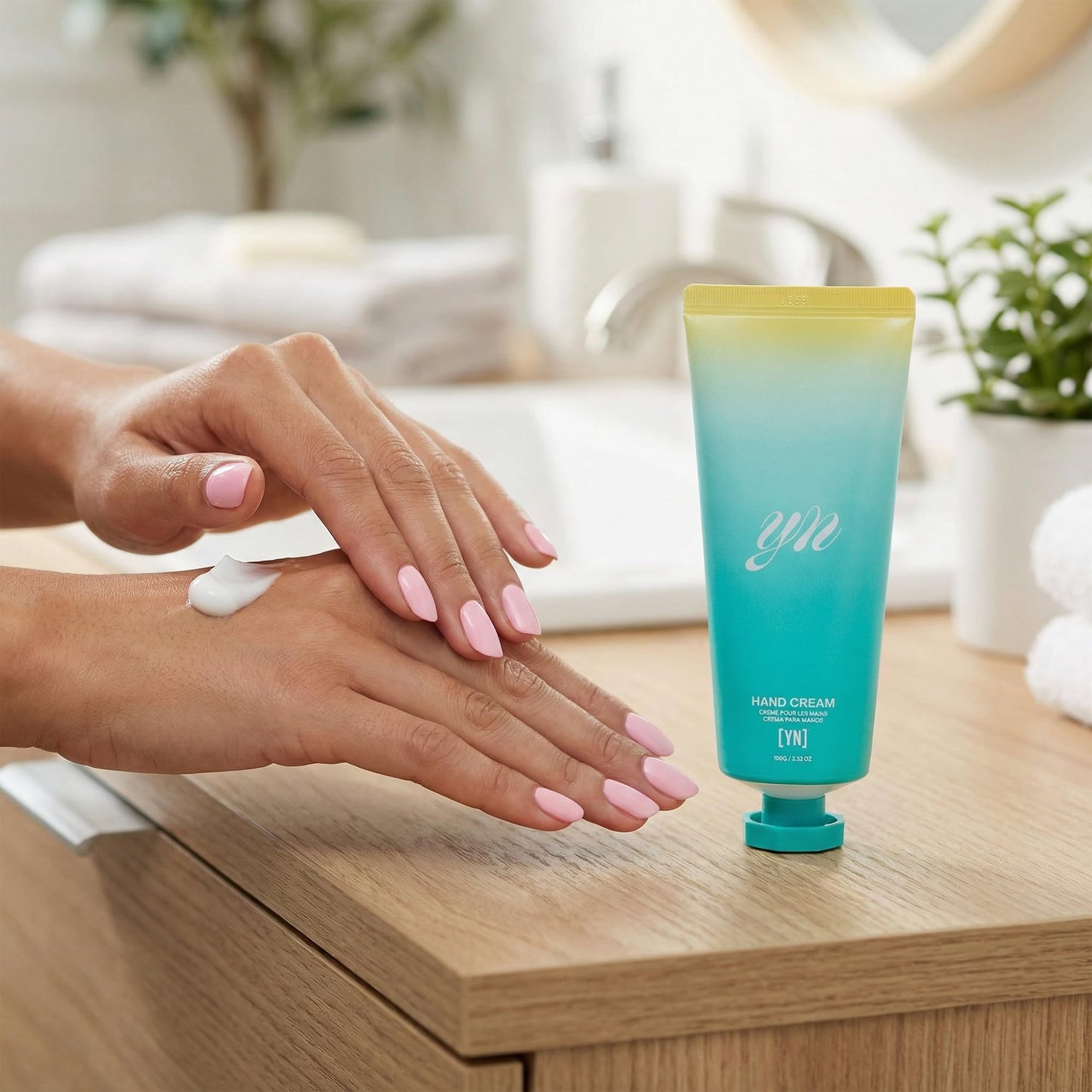 YN Young Nails Hand Cream - Fast-Absorbing, Non-Greasy Hand Cream for Women & Men, Hydrates & Nourishes for Silky-Soft Hands, Unscented
