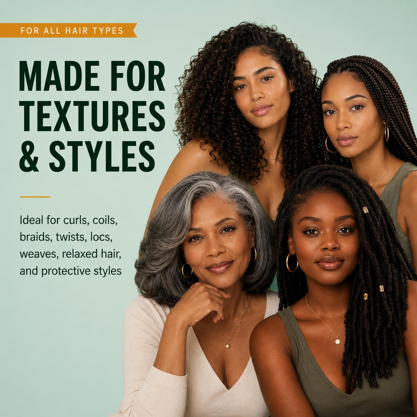 Sunny Isle Rosemary Mint Hair & Strong Roots Oil 4oz, Jamaican Black Castor Oil & Biotin, Double Growth Formula, Strengthening, Dry Scalp, Edges, Breakage & Protective Styles