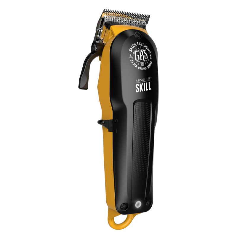 GA.MA Absolute Skill Professional Hair Clipper, Corded & Cordless, F-Wedge Blade for Fading, DLC Stainless Steel Blade, 60 Min Runtime