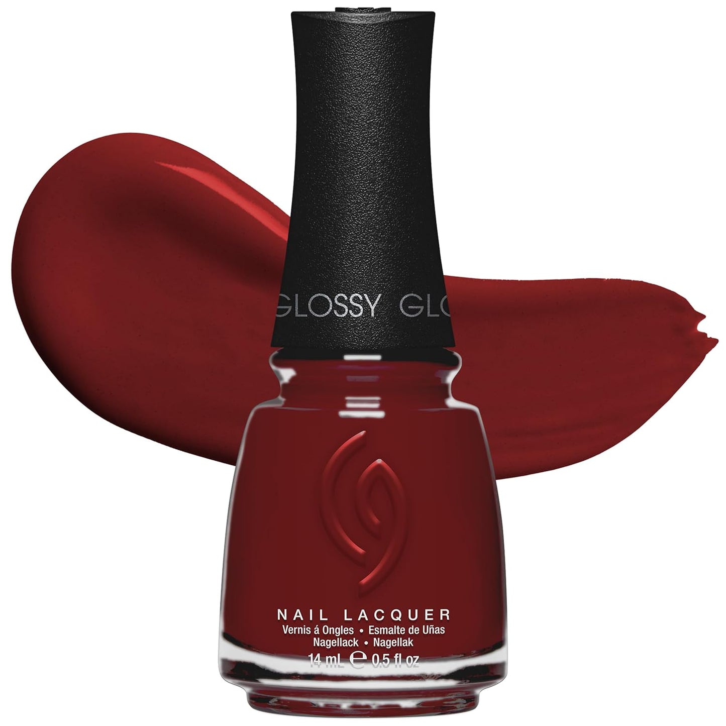China Glaze Nail Lacquer - Moment in the Sunset Coral Pink Polish | Quick Dry, Chip Resistant, Shimmer Finish, 0.5 fl oz