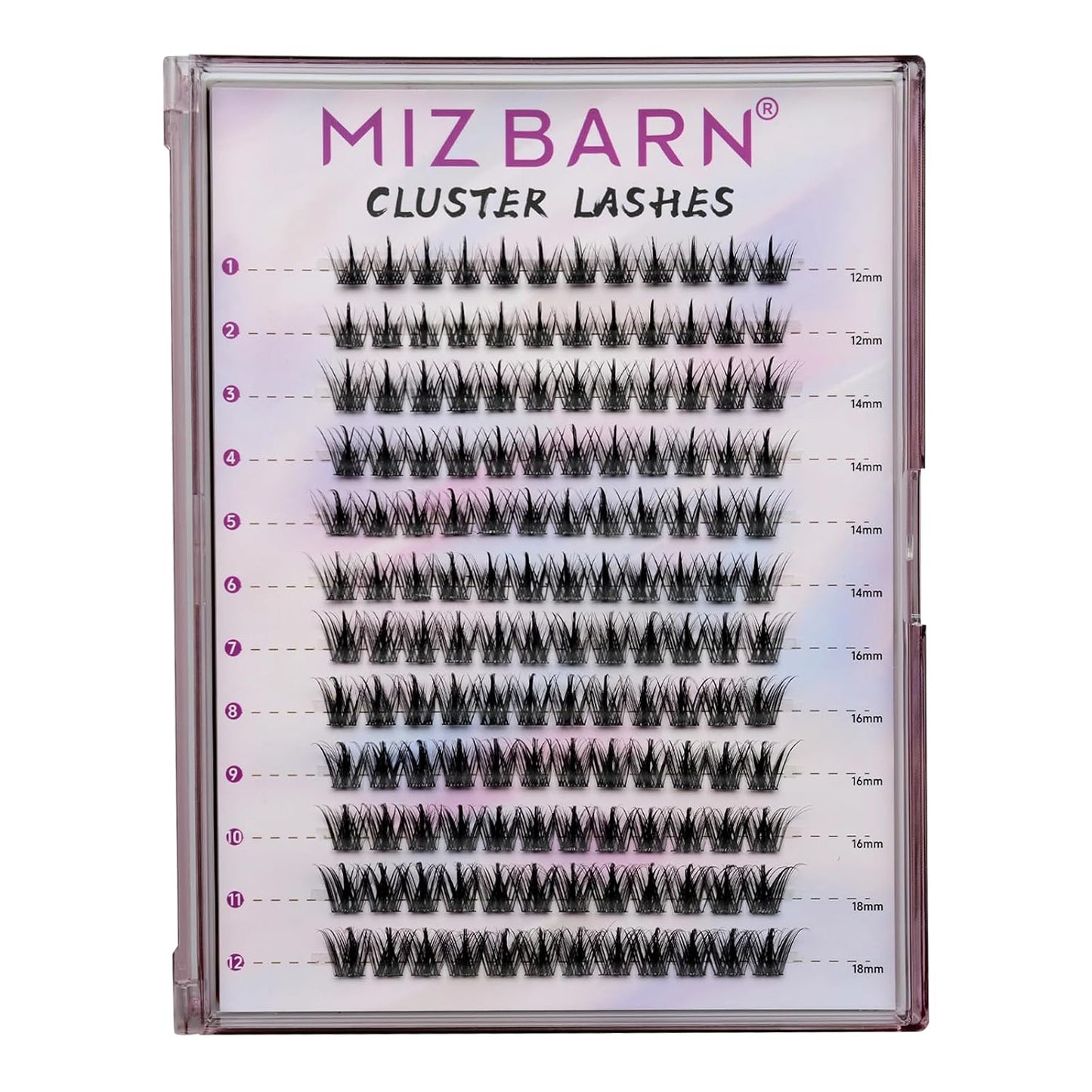 Individual Cluster Lash Extensions Kit - 312PCS Wispy Manga Lashes for Self-Application | 4 Styles Included