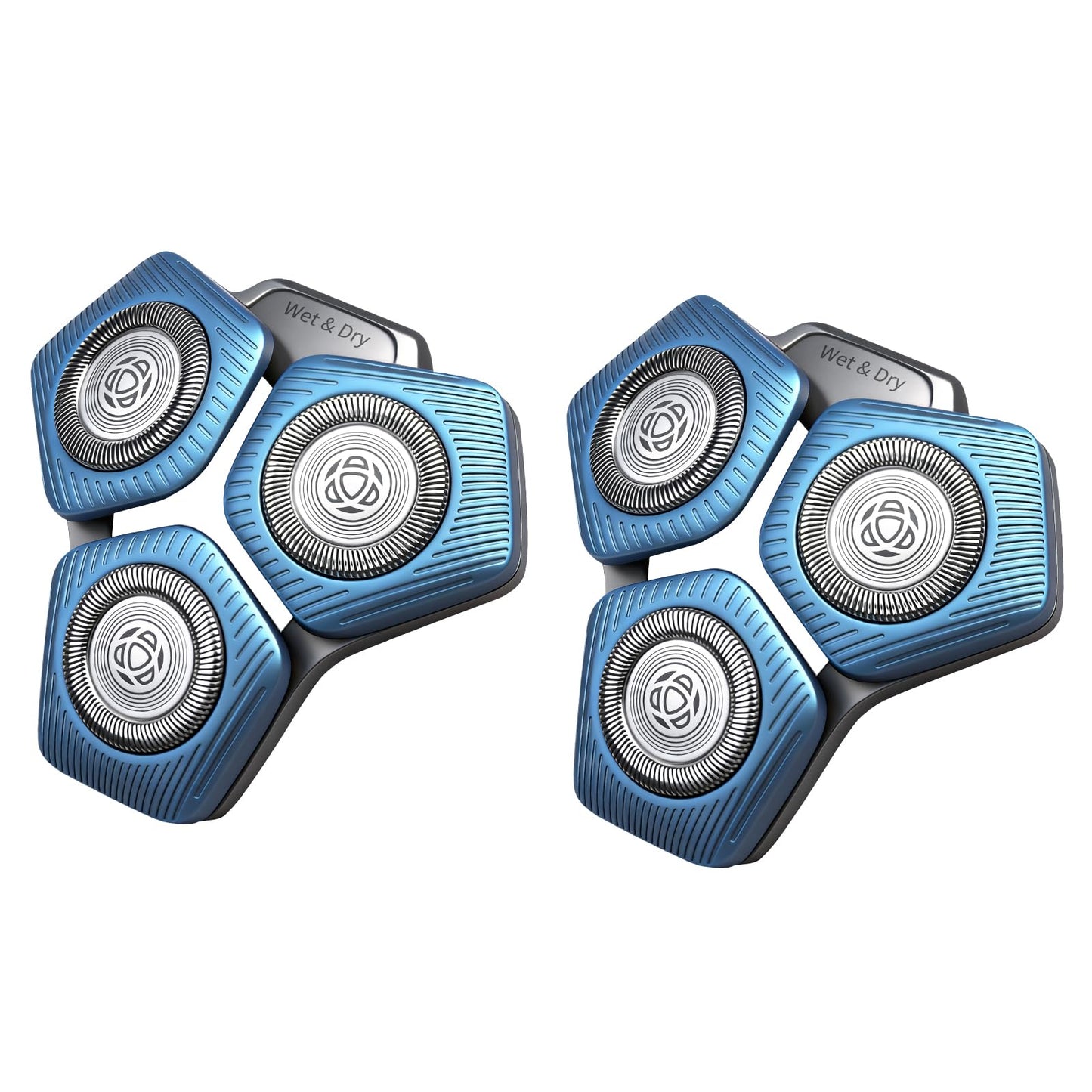 SH71/50 Replacement Shaving Heads Compatible with Phili*s Series S5000 (S5XXX) & S7000 (S7XXX) Shavers-Fits SH60/70, SH70/70 Models (Blue-2pcs)