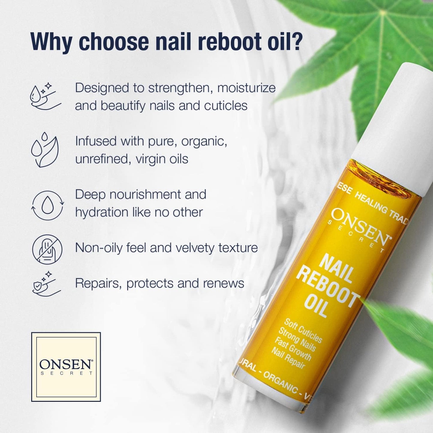 Nail Reboot Duo - Natural Treatment for Damaged Nails & Cuticle Repair | 15ml Cream & 10ml Oil