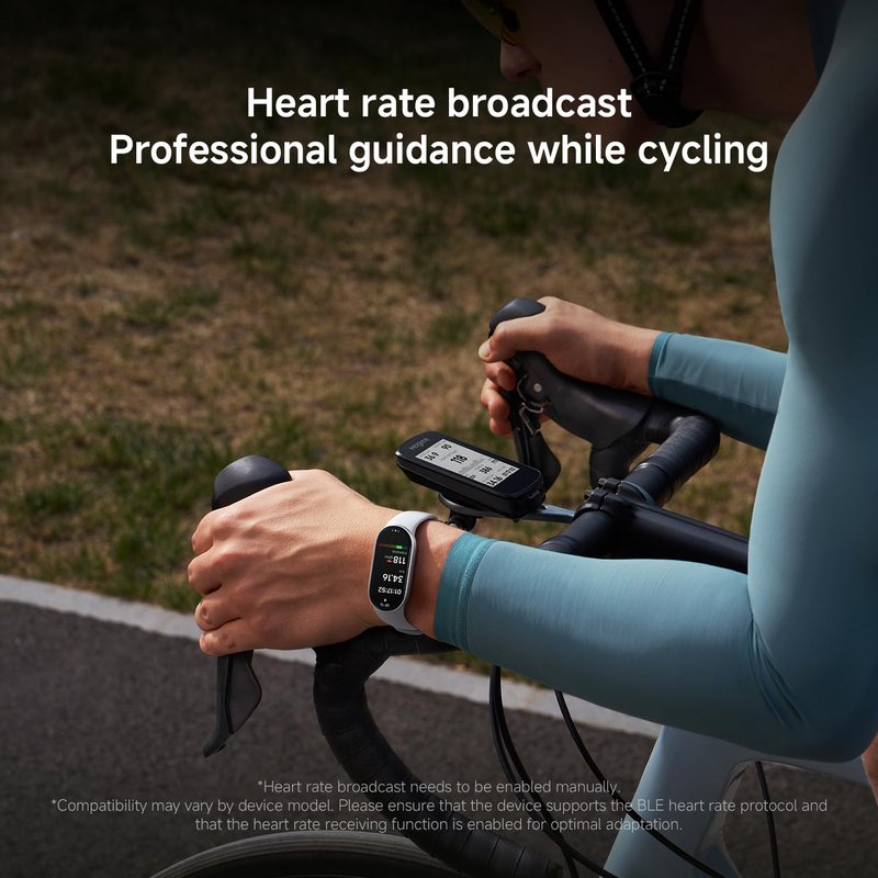XIAOMI Mi Smart Band 10 (2025) Global Version - 1.72" AMOLED Display | 21 Days Battery Life | Touchscreen, Multi-Sport Tracker, Activity Tracker, Heart Rate Monitor | BT5.4 - (Glacier Silver)