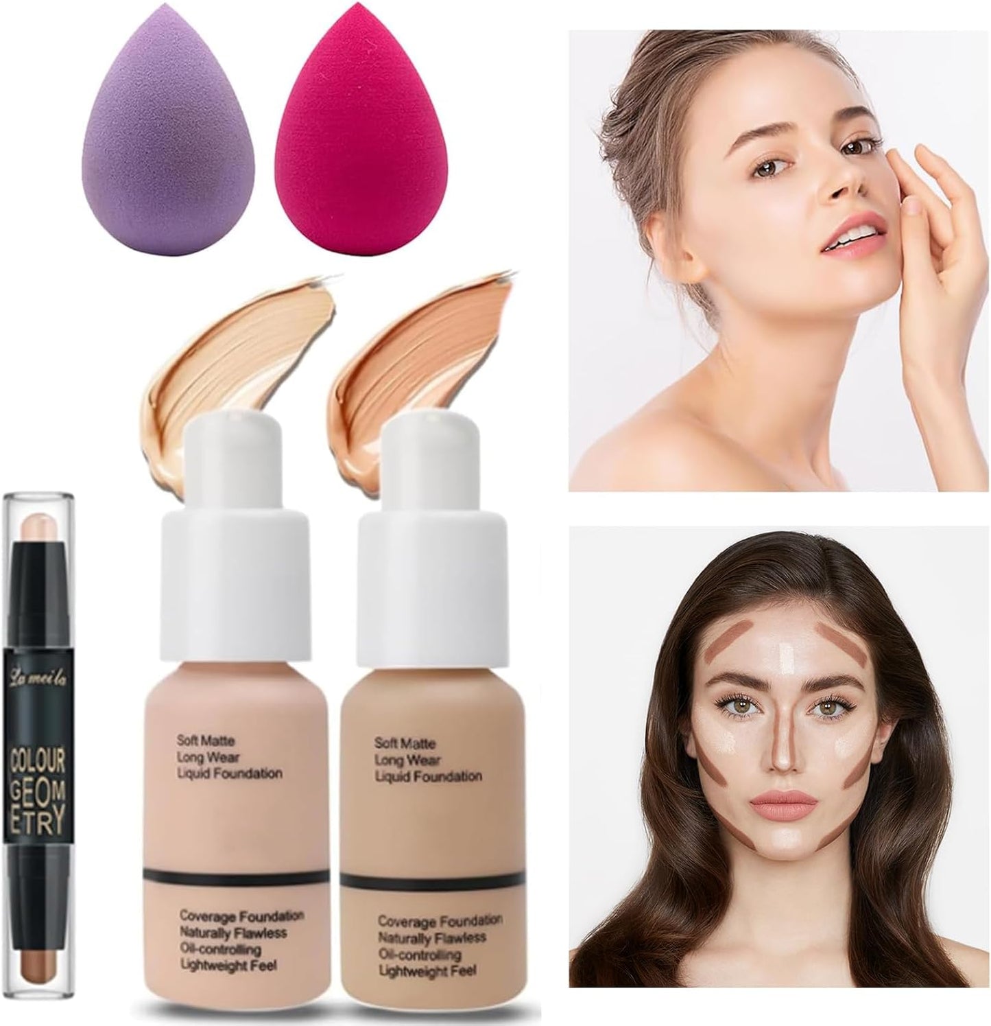 Full Makeup Kit for Women - 28 Pcs All-in-One Set with Eyeshadow, Foundation, Lipsticks & More | Perfect Gift for Beginners & Teens