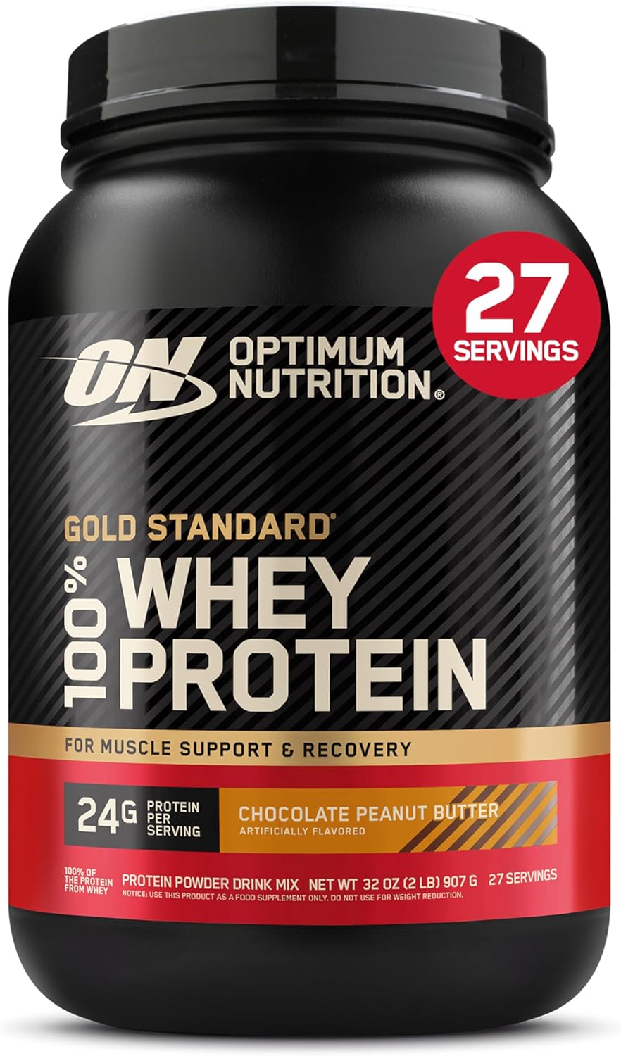 Optimum Nutrition Whey Protein Powder - Double Rich Chocolate Flavor | 1.98 lb Size