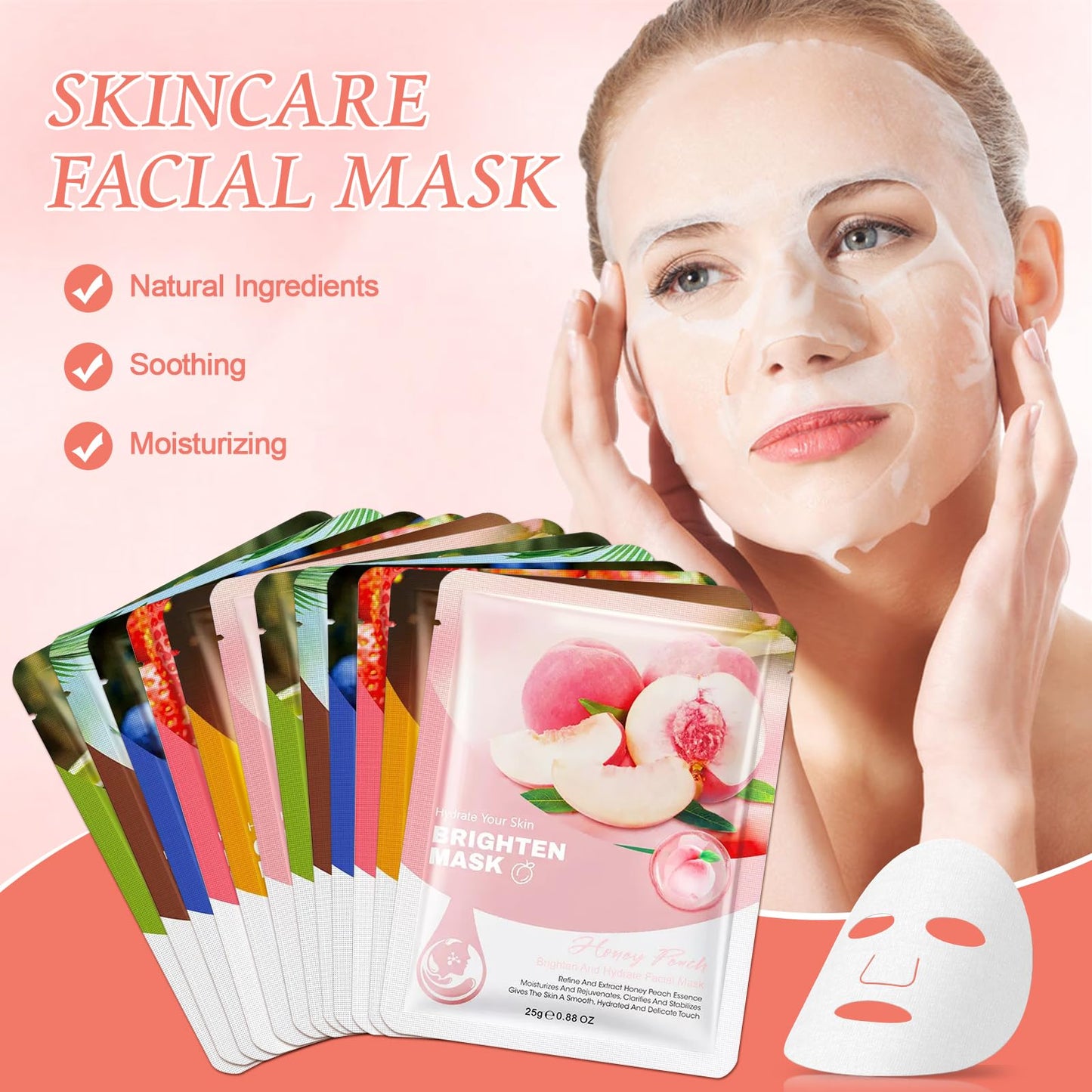 12 Sets Bulk Gifts for Women, Face Masks Skincare Hand Cream Lip Balm Spa Set with Thank You Card Organza Bag for Bridal Wedding Birthday Party Favors Nurse Teacher Appreciation Gifts Mothers Day Gift