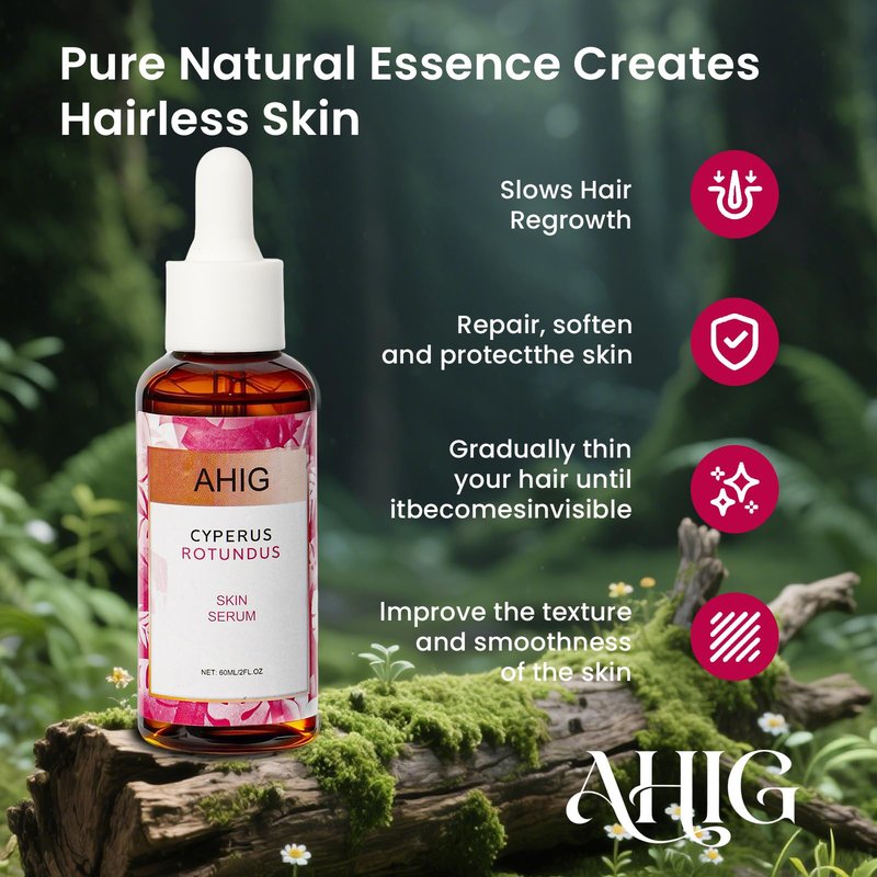 Cyperus Rotundus Oil Skin Serum, Natural Shaving & Hair-Reducing Moisturization Oil for Women and Men, Skin Soothing with Natural Plant Extracts, Inhibits & Slows Regrowth for All Skin Types