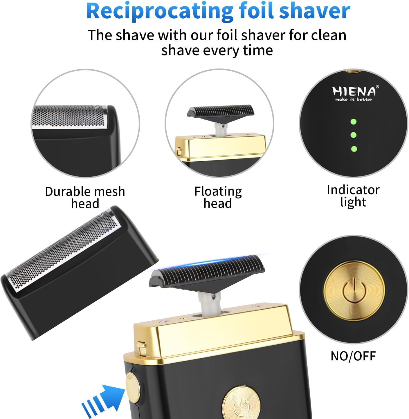Professional Barber Clipper Set & Trimmer Kit for Men - Electric Foil Shaver & Beard Trimmers | USB Rechargeable Grooming Tools