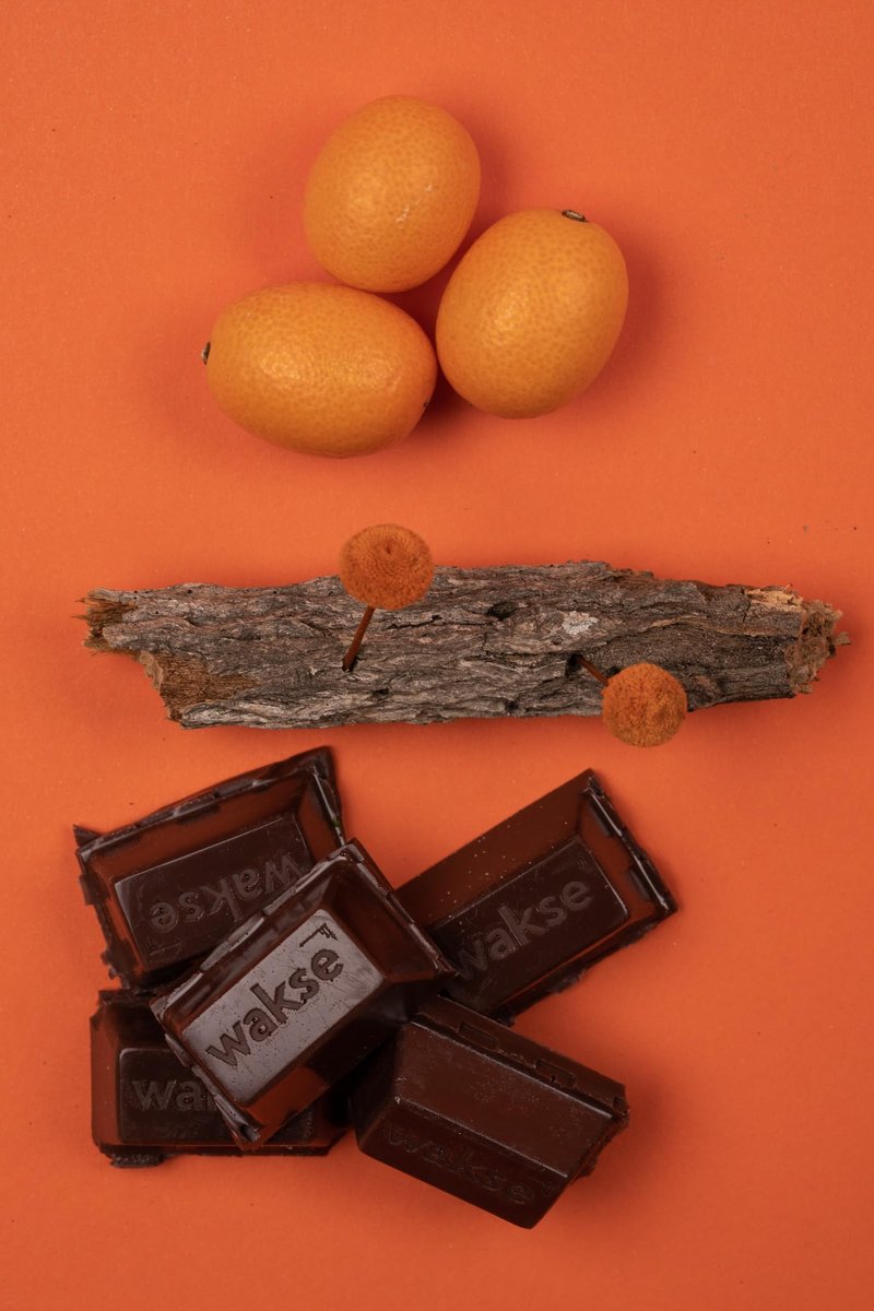 wakse Orange Chocolate Hard Wax Bar, For Face & Body Hair Removal, Stripless, Chocolate Orange Scented