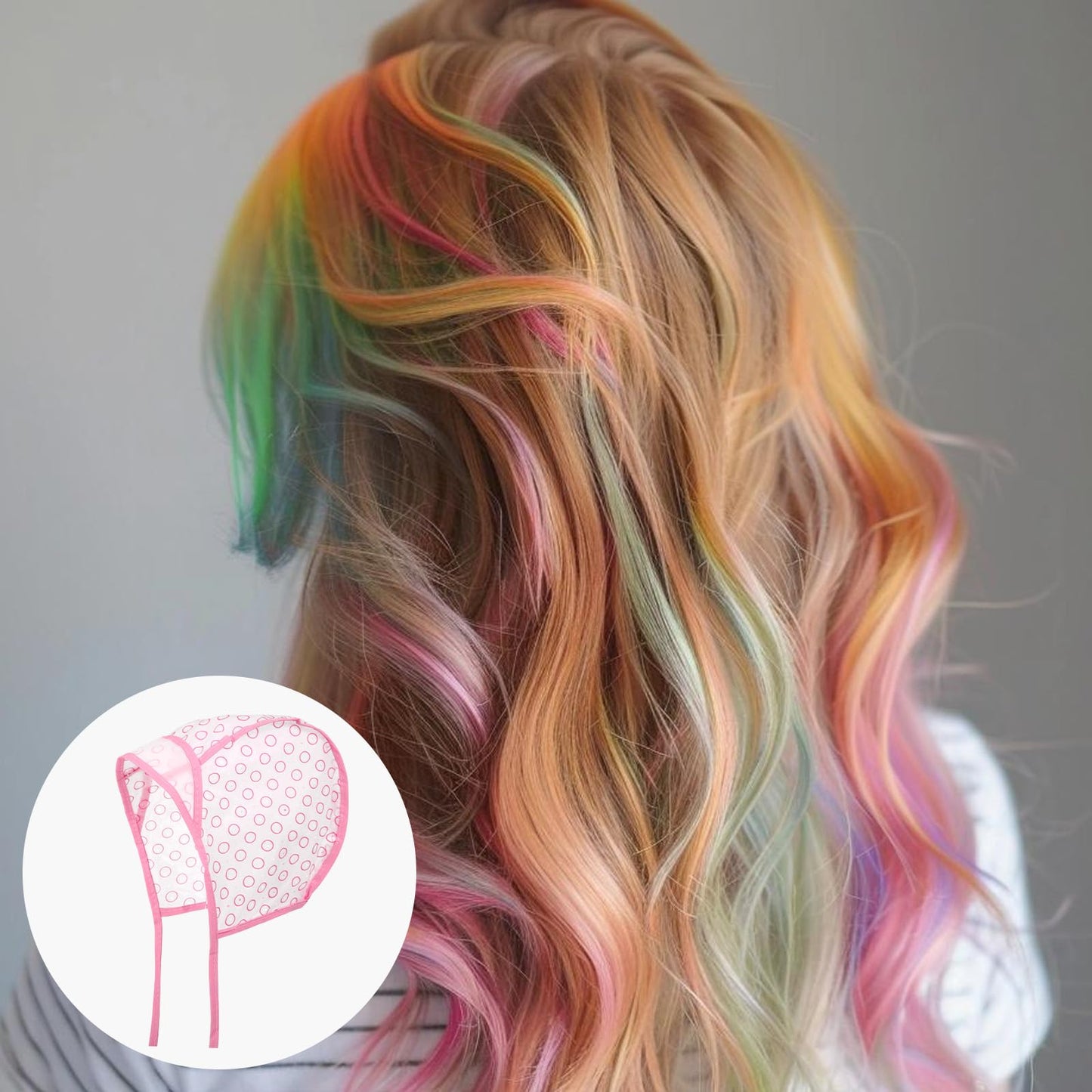 Highlight Cap Set 15Pcs Highlighting Caps for Hair Dye Bleach Cap With Hole And Hook Dye Kit for Hair Frosting Highlighting Home Use Salon Tools for Hairs Bleaching Coloring Dying
