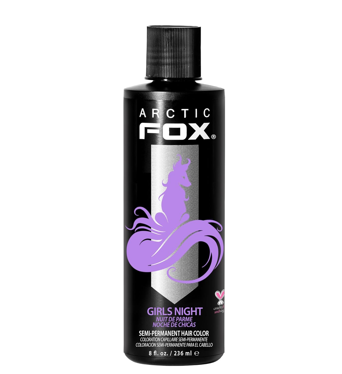 Arctic Fox Semi-Permanent Hair Dye - Vibrant Purple AF Color | Vegan, Ammonia-Free, 4 Fl Oz