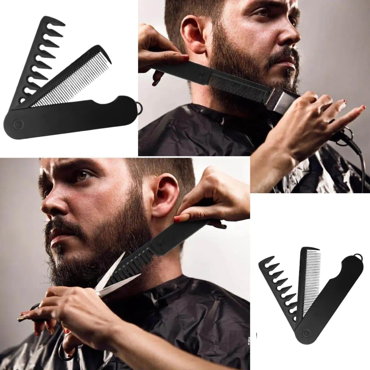 Texturizing & Volumizing Hair Styling Set - 2nd Gen Comb Duo for All Hair Types | Ergonomic & Travel-Friendly