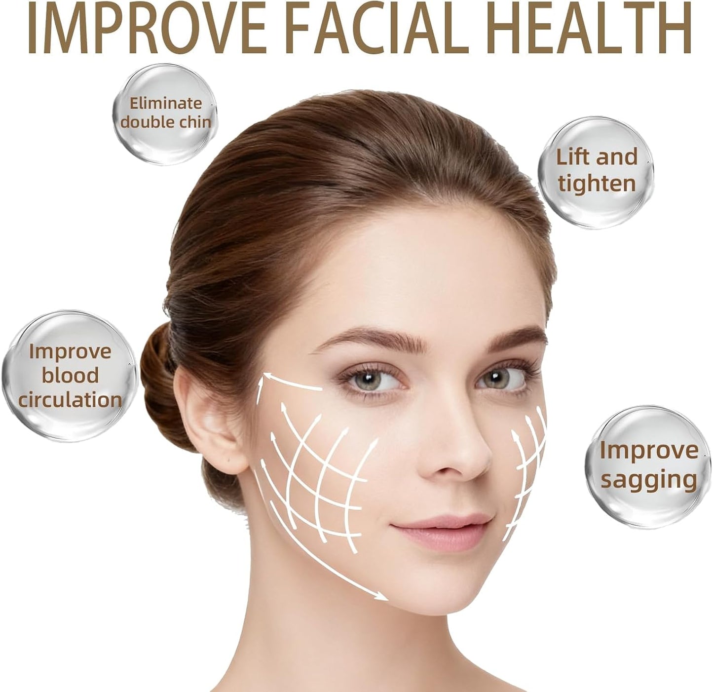 Lymphatic Contour Face Brush Set - Ergonomic Dry Brushing Massager for Jawline Sculpting | 2pcs
