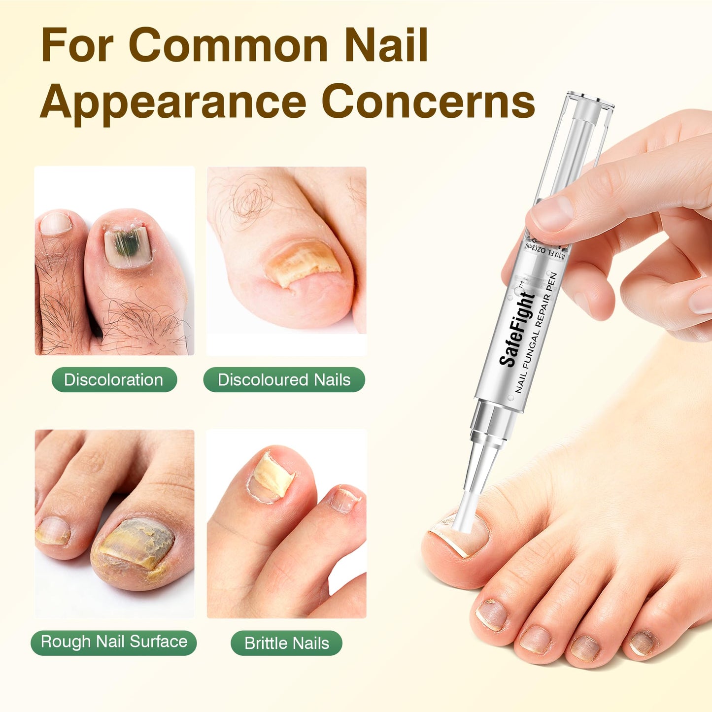 Toenail Fungus Treatment ExtraStrength - Nail Repair for DamagedNails, Nail Repair with 25% UndecylenicAcid & Tolnaftate, Toenail FungusTreatment for Fungal ToenailFingernails & Athletes Foot 3PCS