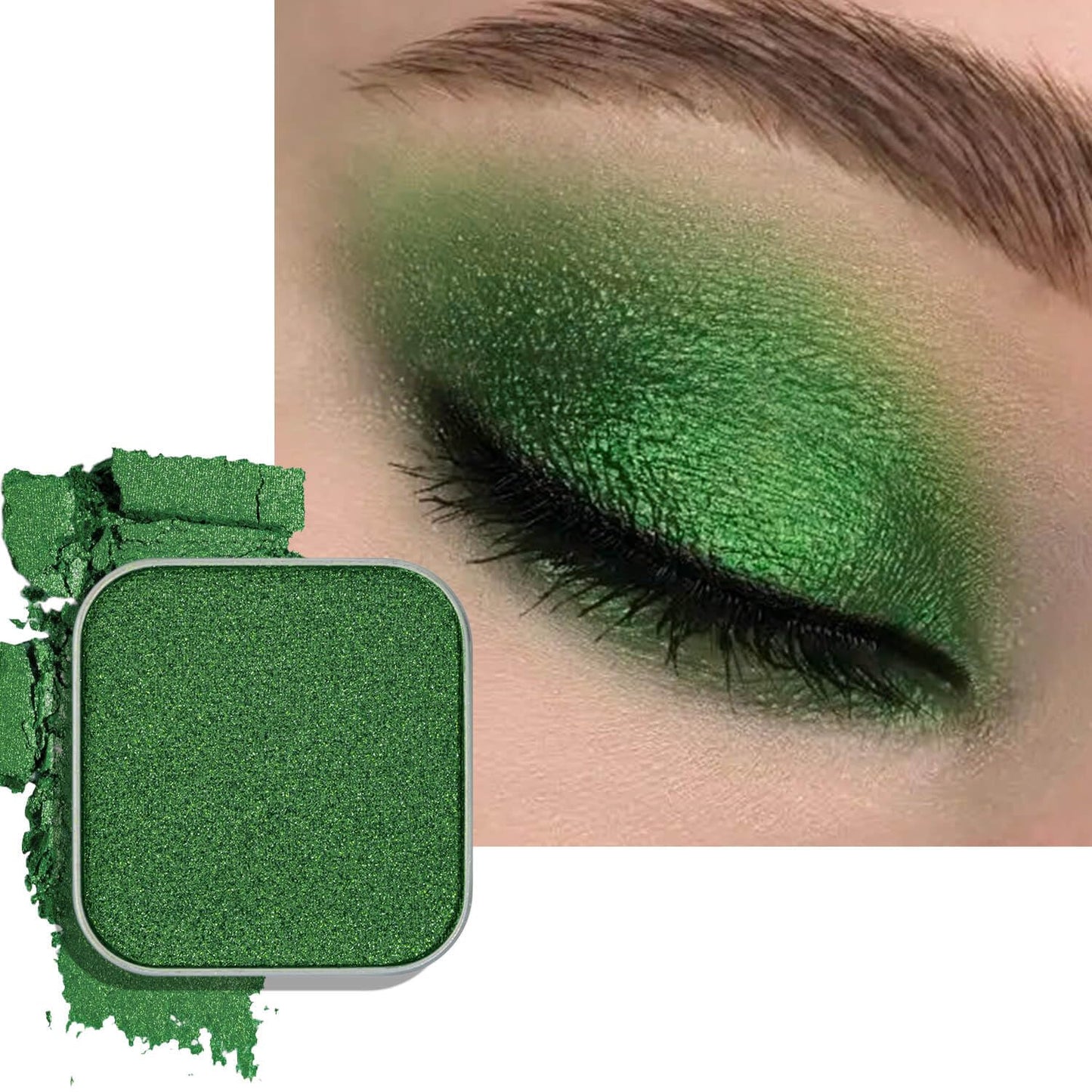 Chameleon Chrome Eyeshadow - Duochrome Lavender & Blue Reflects | Iridescent Metallic Shimmer, Bouncy Texture