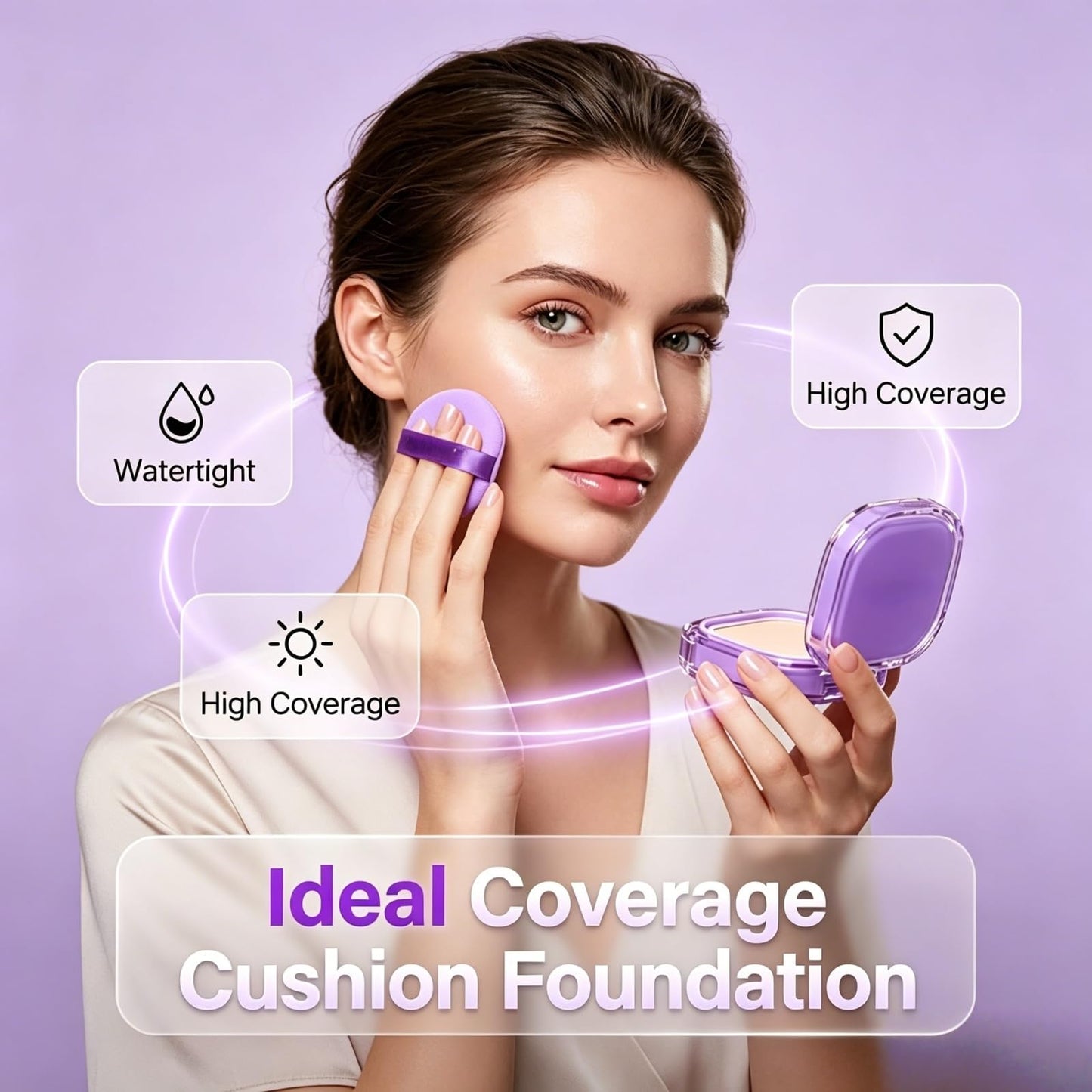 Minimell 2026 New 24h Long-Lasting Waterproof Matte Finish, Full Coverage Creamy Foundation, High-Coverage Formula Creates a Flawless Base; All Skin Types.