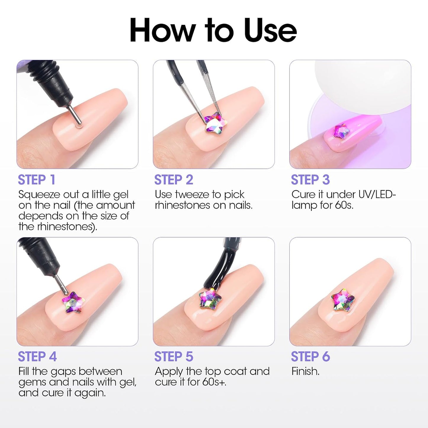 Gellen Rhinestone Nail Glue - Super Strong Adhesive Gel for 3D Nail Art & Charms | 30g