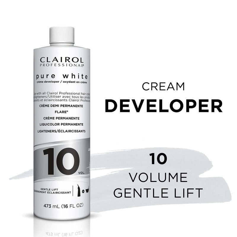 Clairol Professional Pure White 10 volume Crème Developer, 16 oz