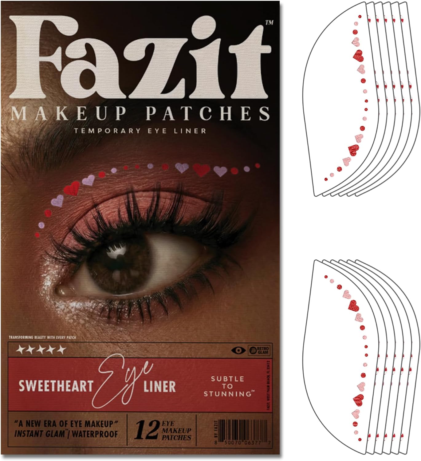 Soccer Face Stickers - Waterproof Glitter Makeup Patches for Game Day Glam | Red, Blue & Silver (6 Pack)