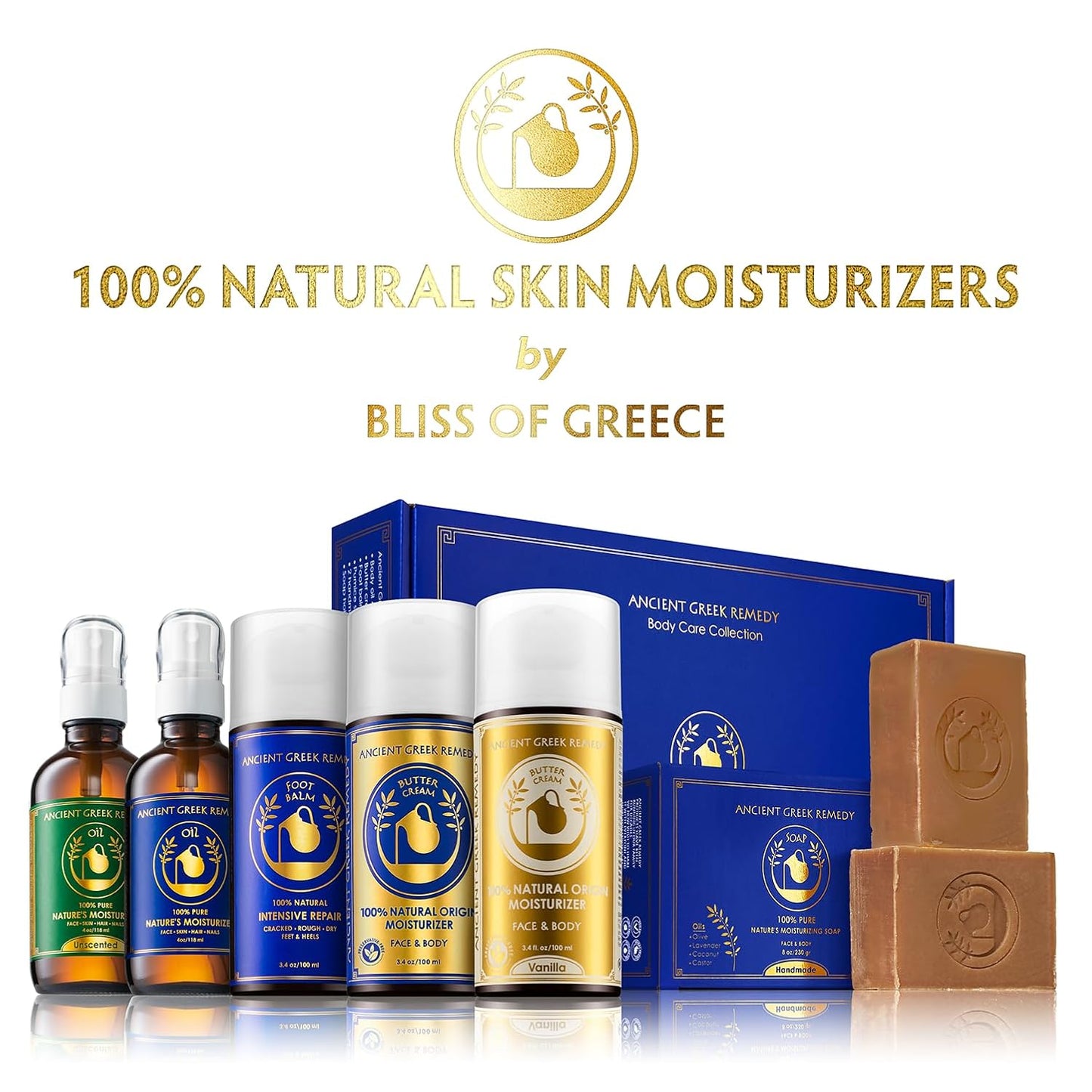Organic Face Moisturizer for Dry Skin - Anti-Aging Body Butter with Almond, Jojoba & Lavender Oil | 3.4 oz