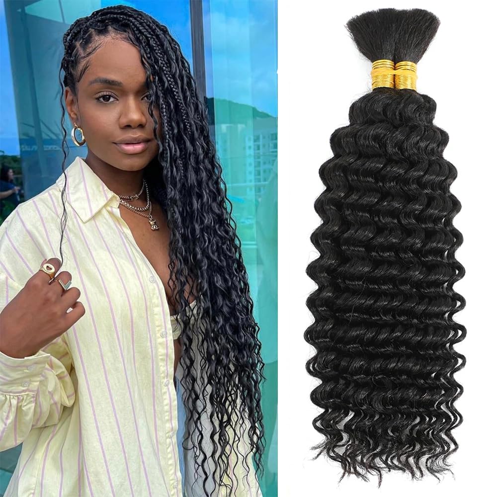 Dreadlock Extensions - 100% Human Hair, Handmade Permanent Locs | 30 Strands, 4 Inch, Can Be Dyed & Curled