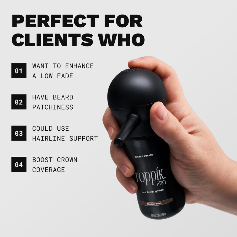 TOPPIK HAIR BUILDING FIBERS PRO DARK BROWN 12/28G