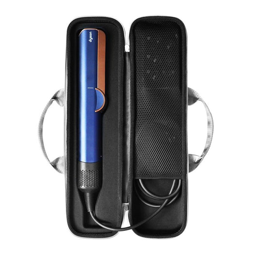 WINZEDGE Travel Carrying Case Compatible with Dyson Airstrait/Hair Straightener, Airstrait HT01 Accessories Tools Hard Case, Waterproof Storage Bag - Black (Gray)