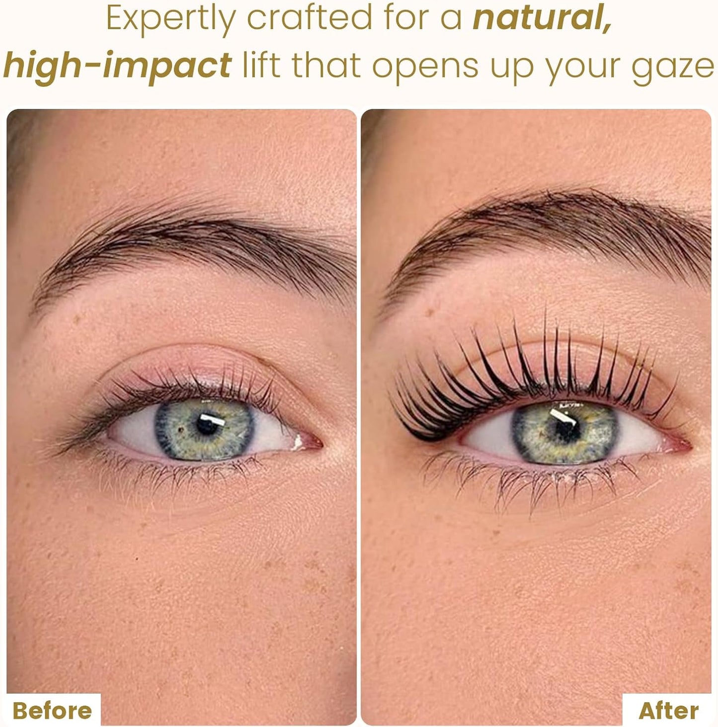 Korean Brow Lamination & Lash Lift Kit - 20 Individual Sachets | Mild Formula, Easy to Use