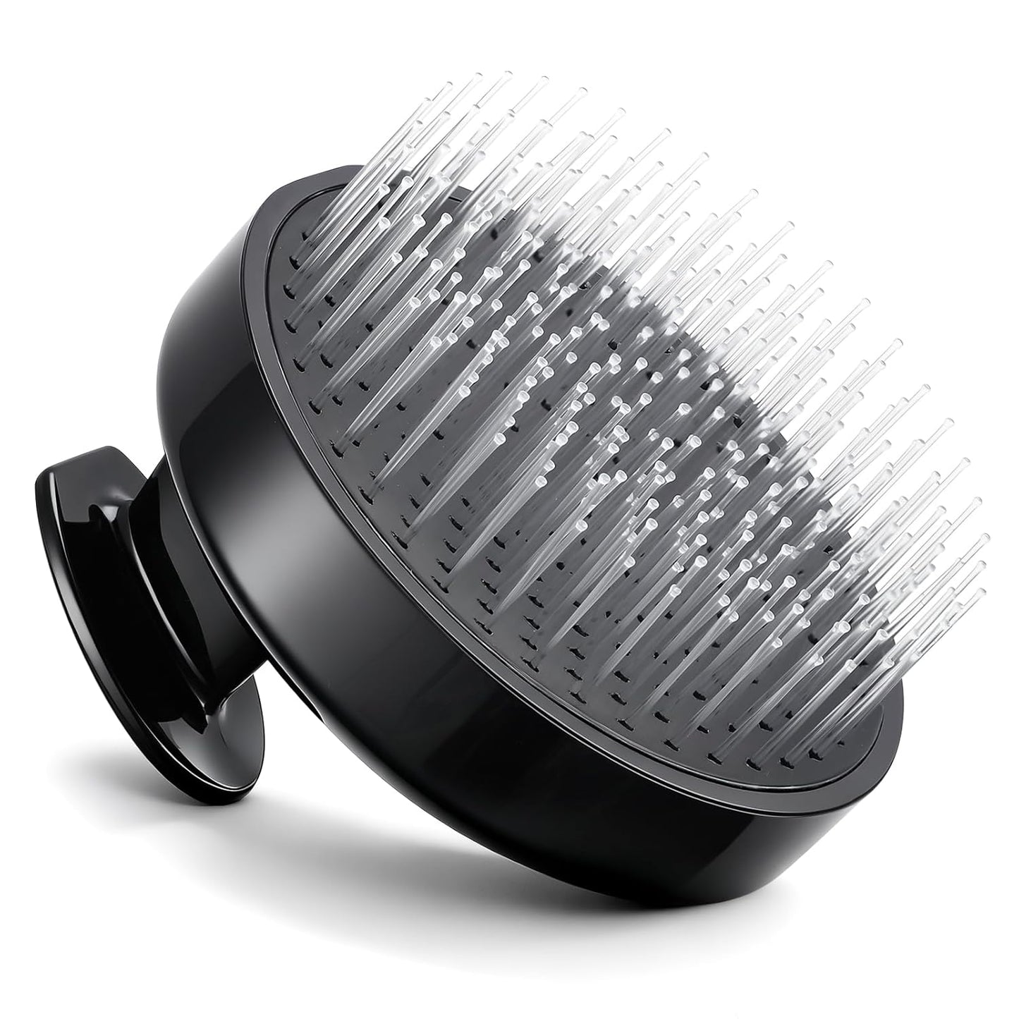 Scalp Massager Shampoo Brush - Dual-Layer Nylon Bristles for Hair Growth & Dandruff Removal | Black