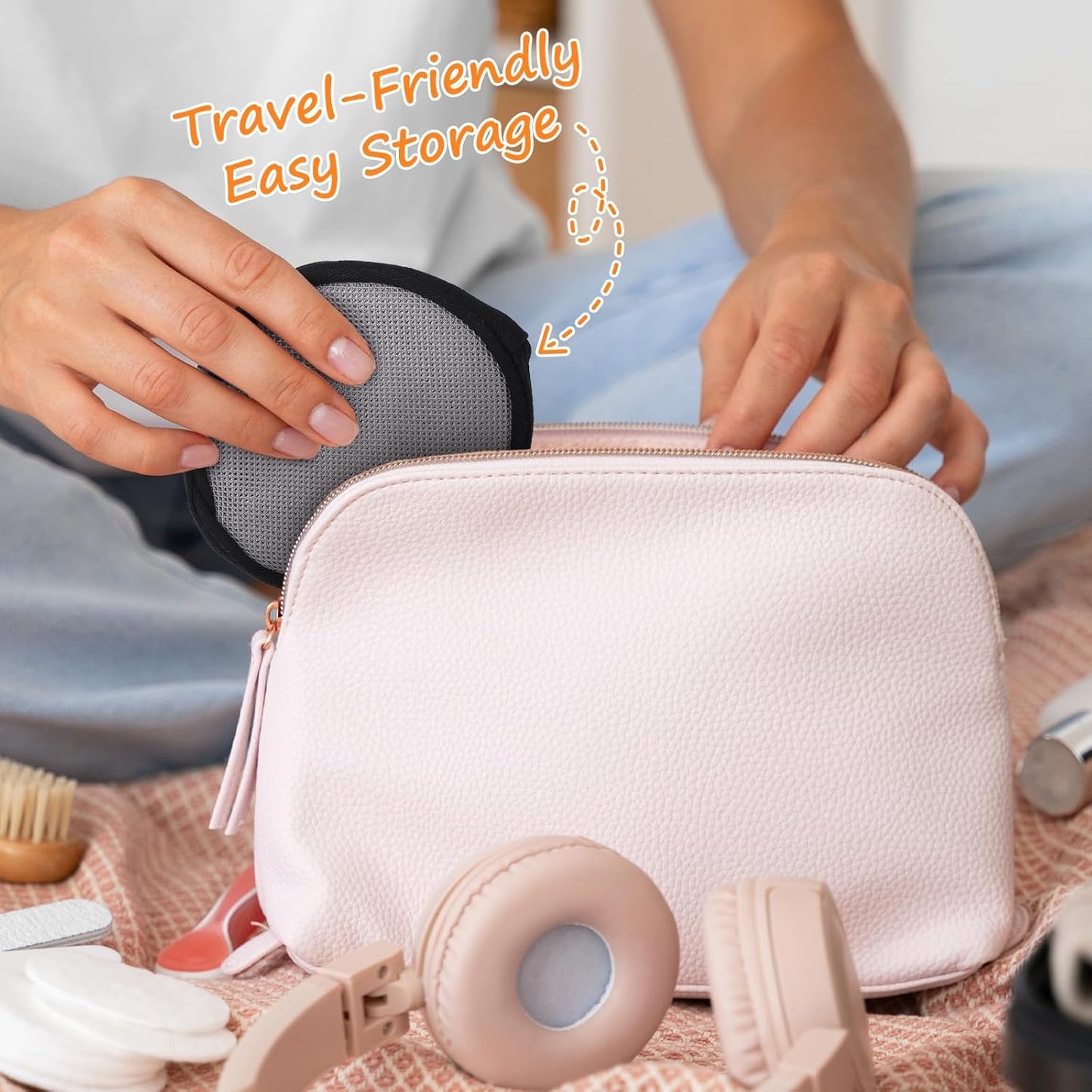 Hair Dryer Diffuser - Universal Double-Layer Nylon Attachment for Curly Hair | Foldable Travel Design with Elastic Band