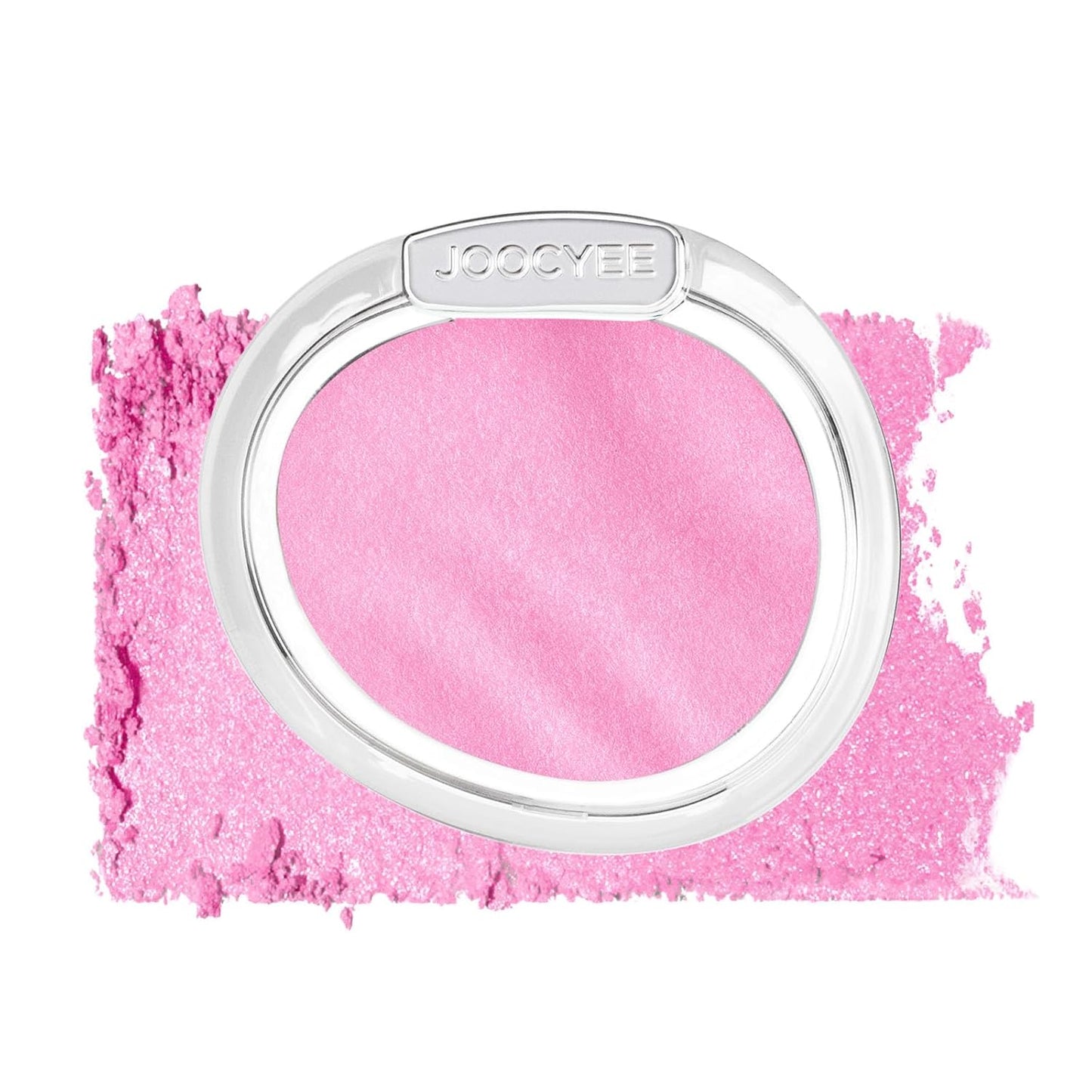 JOOCYEE AURA Glazed Blush & Highlighter - Baked Luminous Powder for All-Day Radiance | Pink Glow